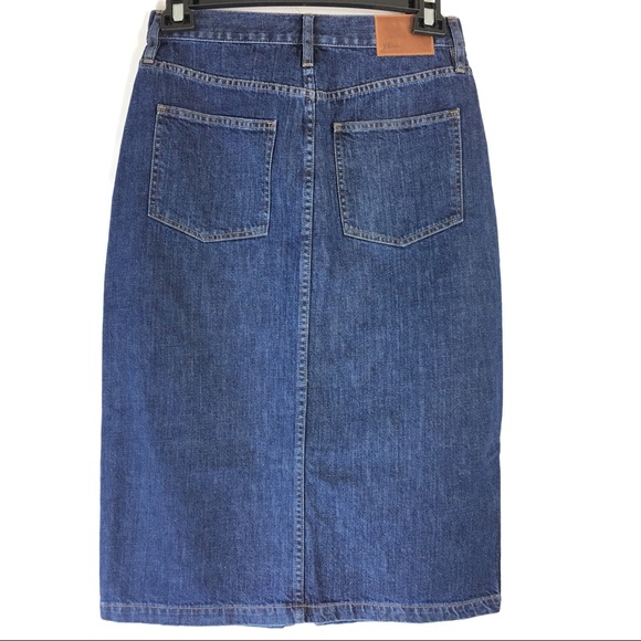 J.Crew Pencil Skirt Dark Wash - Picture 3 of 7